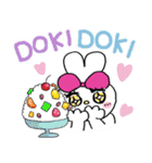 モテたい！うさぎのフランソワーズ〜夏編〜（個別スタンプ：4）