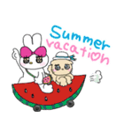 モテたい！うさぎのフランソワーズ〜夏編〜（個別スタンプ：5）