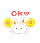 ぴょんぴょんみみの夏休み（個別スタンプ：1）