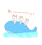 ぴょんぴょんみみの夏休み（個別スタンプ：3）