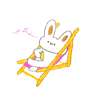 ぴょんぴょんみみの夏休み（個別スタンプ：5）