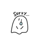 しろいあいつ。（個別スタンプ：4）