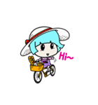 A cute little girl, PPorong (English)（個別スタンプ：4）