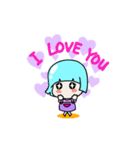 A cute little girl, PPorong (English)（個別スタンプ：5）