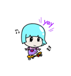 A cute little girl, PPorong (English)（個別スタンプ：8）