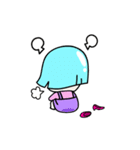 A cute little girl, PPorong (English)（個別スタンプ：9）