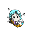 A cute little girl, PPorong (English)（個別スタンプ：13）