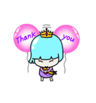 A cute little girl, PPorong (English)（個別スタンプ：14）