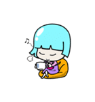 A cute little girl, PPorong (English)（個別スタンプ：19）