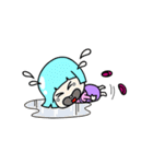 A cute little girl, PPorong (English)（個別スタンプ：23）