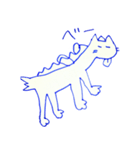 There beside the horse cat（個別スタンプ：2）
