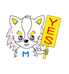 ヒーロー犬 ミュー 【夏ver】（個別スタンプ：34）