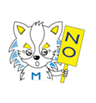 ヒーロー犬 ミュー 【夏ver】（個別スタンプ：35）