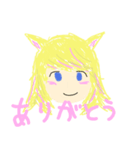 猫耳女子のスタンプ（個別スタンプ：3）