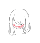 顔で察してください（個別スタンプ：15）
