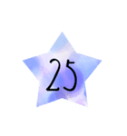 数字スタンプ（星）（個別スタンプ：26）
