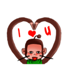 Jono is cute weird monkey（個別スタンプ：27）