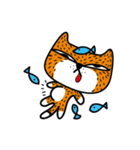 Cat JU daily life - I（個別スタンプ：4）