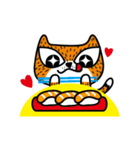 Cat JU - Let's vacation（個別スタンプ：6）