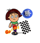 Curl girl-Q（個別スタンプ：6）