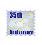 1～40周年記念日切手（個別スタンプ：35）