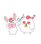ニワトリくんとウサギちゃんの日常（個別スタンプ：32）
