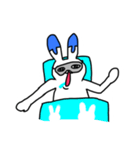 ホッキョクウサギとはこみん 文字無しVer.（個別スタンプ：3）
