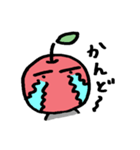 りんごの落書きスタンプ（個別スタンプ：5）