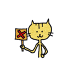 ひょろひょろねこ よく使う（個別スタンプ：6）