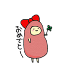 たらこリボンとゆるい仲間たち（個別スタンプ：18）