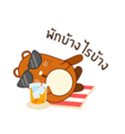 Brown little raccoon（個別スタンプ：11）