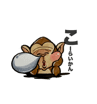 熊本弁ver.絵描きゴリラgoriking（個別スタンプ：3）