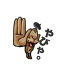 熊本弁ver.絵描きゴリラgoriking（個別スタンプ：4）