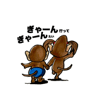 熊本弁ver.絵描きゴリラgoriking（個別スタンプ：8）