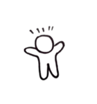 手書き！ 棒人間スタンプ（個別スタンプ：1）