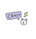 シンプル表情くま。（個別スタンプ：1）