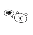 シンプル表情くま。（個別スタンプ：5）