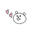 シンプル表情くま。（個別スタンプ：11）