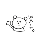 シンプル表情くま。（個別スタンプ：16）