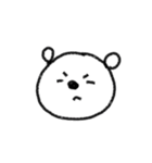 シンプル表情くま。（個別スタンプ：21）
