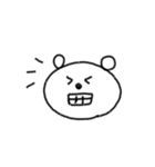 シンプル表情くま。（個別スタンプ：22）