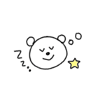 シンプル表情くま。（個別スタンプ：23）