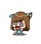 Adorable Girl - nekomimi（個別スタンプ：3）