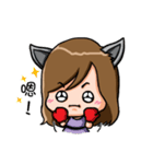 Adorable Girl - nekomimi（個別スタンプ：4）