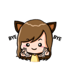 Adorable Girl - nekomimi（個別スタンプ：7）