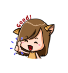 Adorable Girl - nekomimi（個別スタンプ：14）