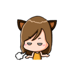 Adorable Girl - nekomimi（個別スタンプ：17）