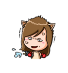 Adorable Girl - nekomimi（個別スタンプ：19）