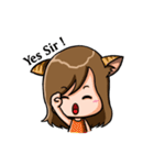 Adorable Girl - nekomimi（個別スタンプ：24）