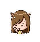 Adorable Girl - nekomimi（個別スタンプ：28）